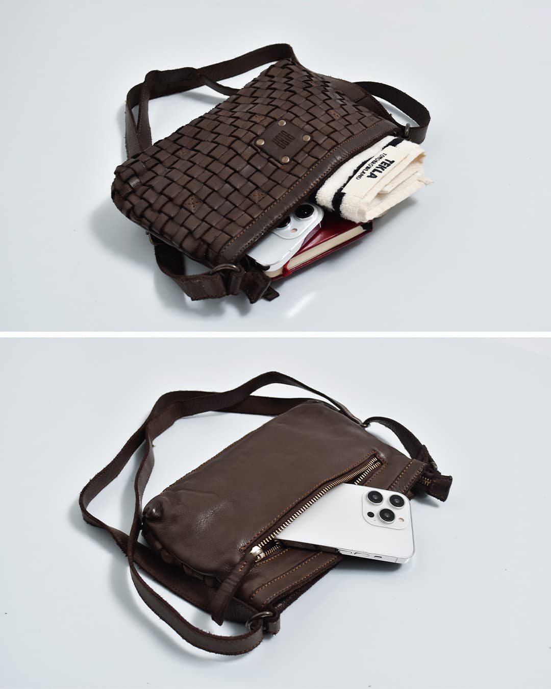 BIBAウォッシュド カウレザー ハンドブレイド ミニバッグ “KANSAS” ka9