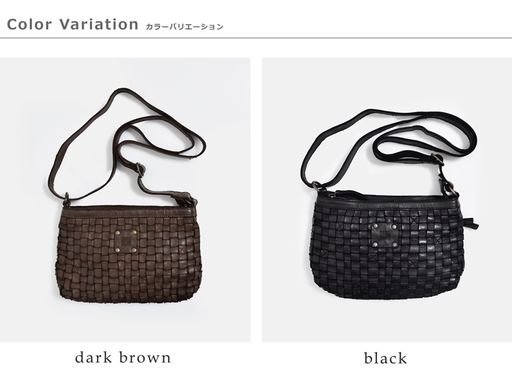 BIBAウォッシュド カウレザー ハンドブレイド ミニバッグ “KANSAS” ka9