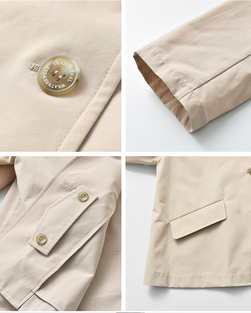 Traditional WeatherwearTCウェザーロッキー撥水コットンライクリントンショートコート261kgfco0523ro