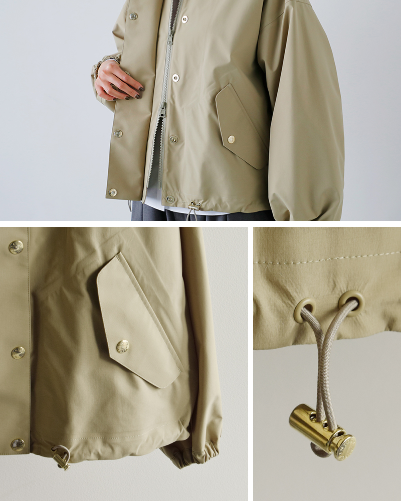 MACKINTOSH(マッキントッシュ)ウェザーテックスカイノーカラーショートブルゾン“WEATHERTECSKYENOCOLLARSHORT”l261hi1072uldb