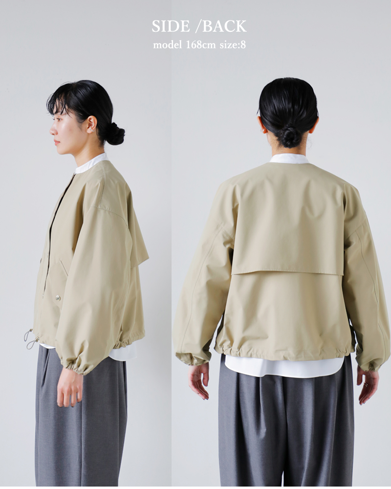 MACKINTOSH(マッキントッシュ)ウェザーテックスカイノーカラーショートブルゾン“WEATHERTECSKYENOCOLLARSHORT”l261hi1072uldb