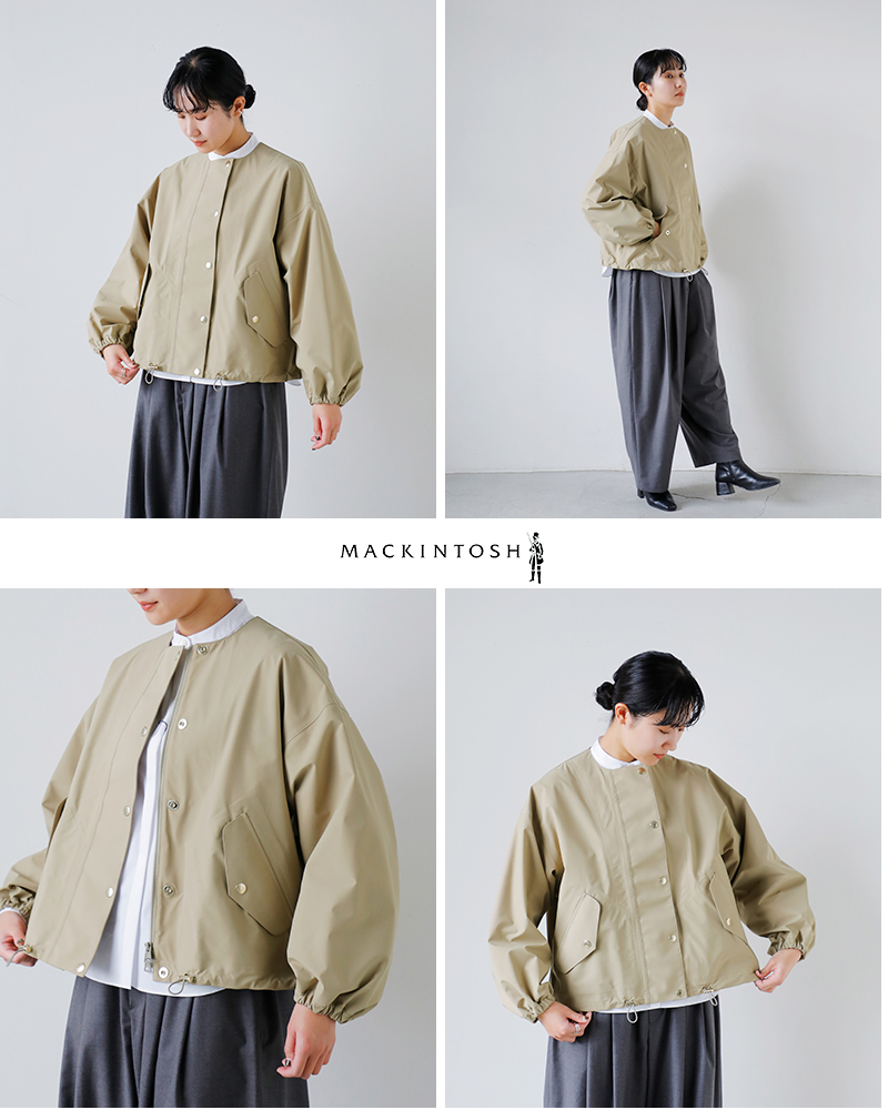MACKINTOSH(マッキントッシュ)ウェザーテックスカイノーカラーショートブルゾン“WEATHERTECSKYENOCOLLARSHORT”l261hi1072uldb
