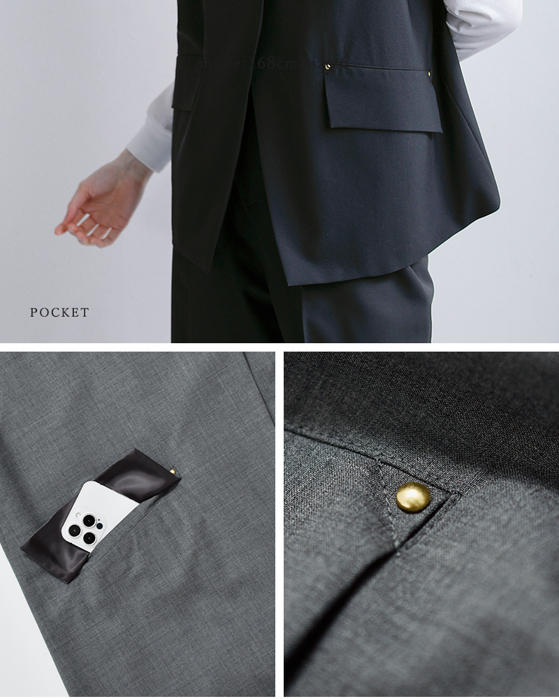 MACKINTOSH(マッキントッシュ)撥水トロピカルウール ノーカラージレ “CLIMPY MB” l261hi1202fldy