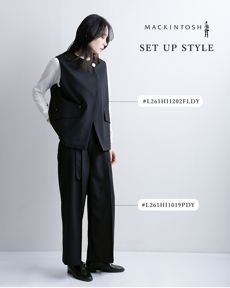 MACKINTOSH(マッキントッシュ)撥水トロピカルウール ノーカラージレ “CLIMPY MB” l261hi1202fldy