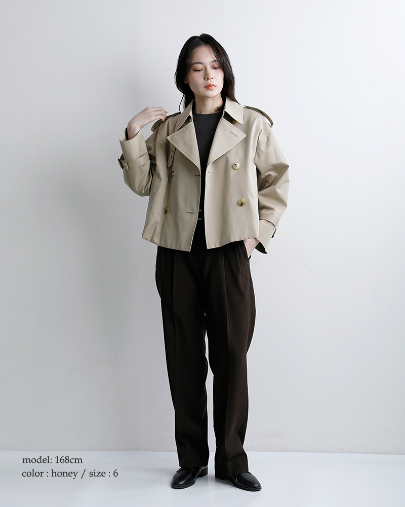 MACKINTOSH(マッキントッシュ)アイマス 撥水ベンタイルギャバジン ショートトレンチコート “EYEMOUTH” l261hi1215floc