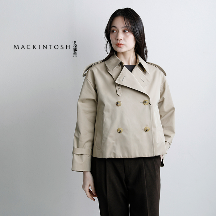 MACKINTOSH(マッキントッシュ)アイマス 撥水ベンタイルギャバジン ショートトレンチコート “EYEMOUTH” l261hi1215floc