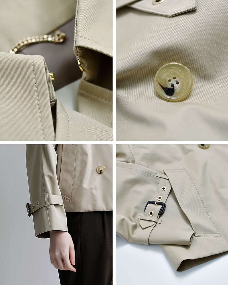 MACKINTOSH(マッキントッシュ)アイマス 撥水ベンタイルギャバジン ショートトレンチコート “EYEMOUTH” l261hi1215floc