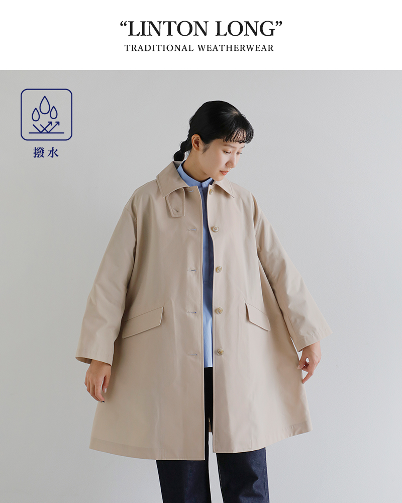 Traditional Weatherwear(トラディショナルウェザーウェア)TCウェザーロッキー撥水コットンライクリントンロングコート“LINTONLONG”l261kgfco0524ro