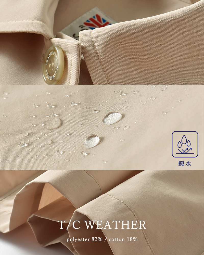 Traditional Weatherwear(トラディショナルウェザーウェア)TCウェザーロッキー撥水コットンライクリントンロングコート“LINTONLONG”l261kgfco0524ro