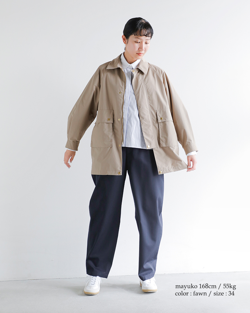 Traditional Weatherwear(トラディショナルウェザーウェア)撥水ライトウェイトタフタレングスアレンジエルトンジャケット“ELTON”l261kgfco0530e