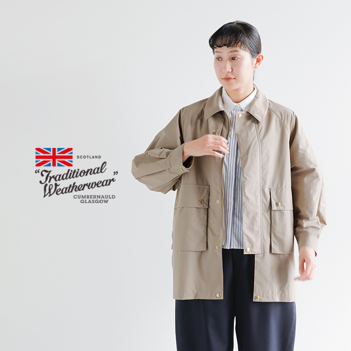 Traditional Weatherwear(トラディショナルウェザーウェア)撥水ライトウェイトタフタレングスアレンジエルトンジャケット“ELTON”l261kgfco0530e