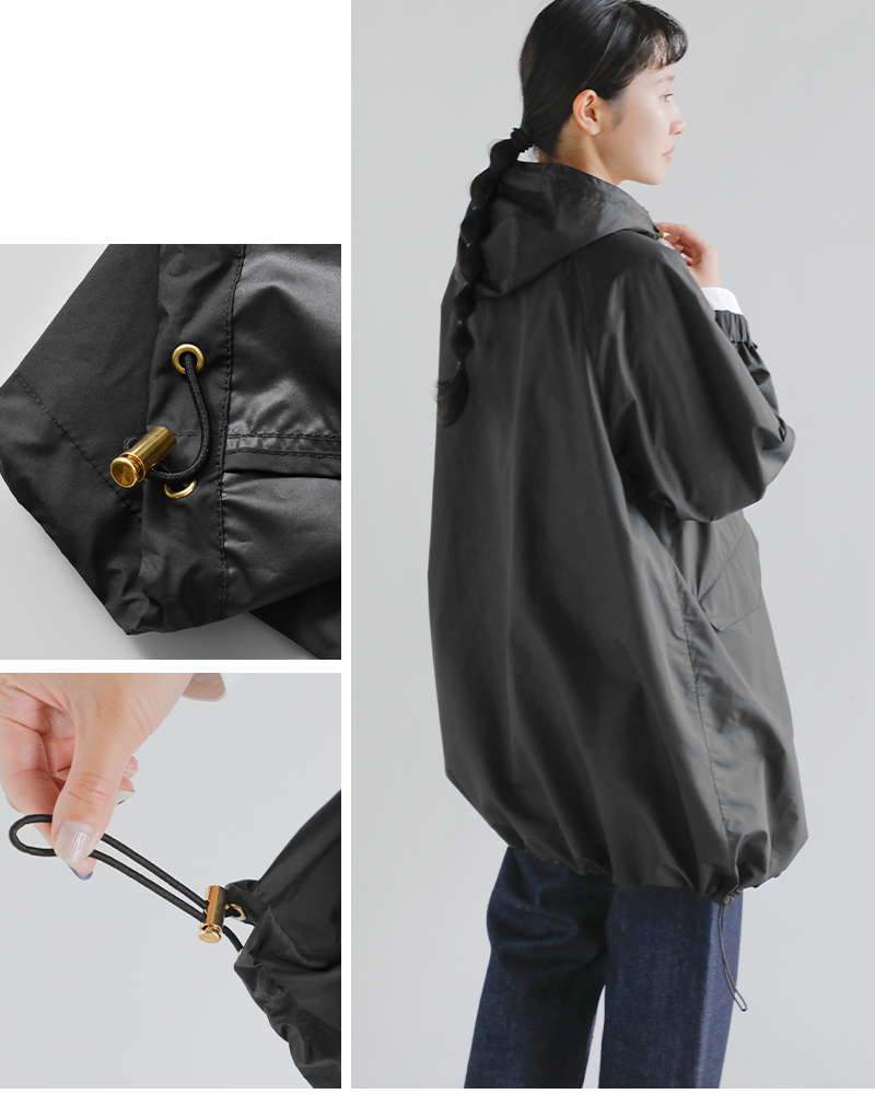 Traditional Weatherwear(トラディショナルウェザーウェア)撥水ライトウェイトタフタセルジーフードロングコート“SELSEY”l261kgfco0539e