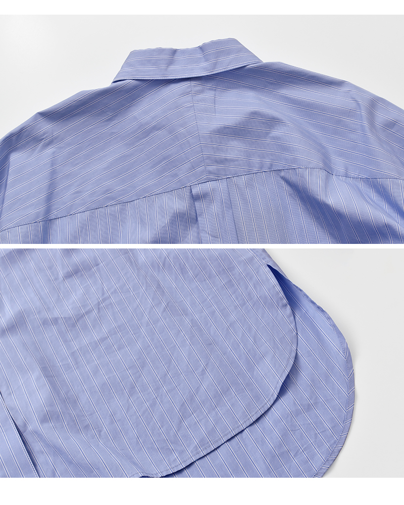 Traditional Weatherwear(トラディショナルウェザーウェア)ハイカウントポプリンストライプランコーンロングスリーブシャツ“RUNCORN”l261kgfsh0328ty