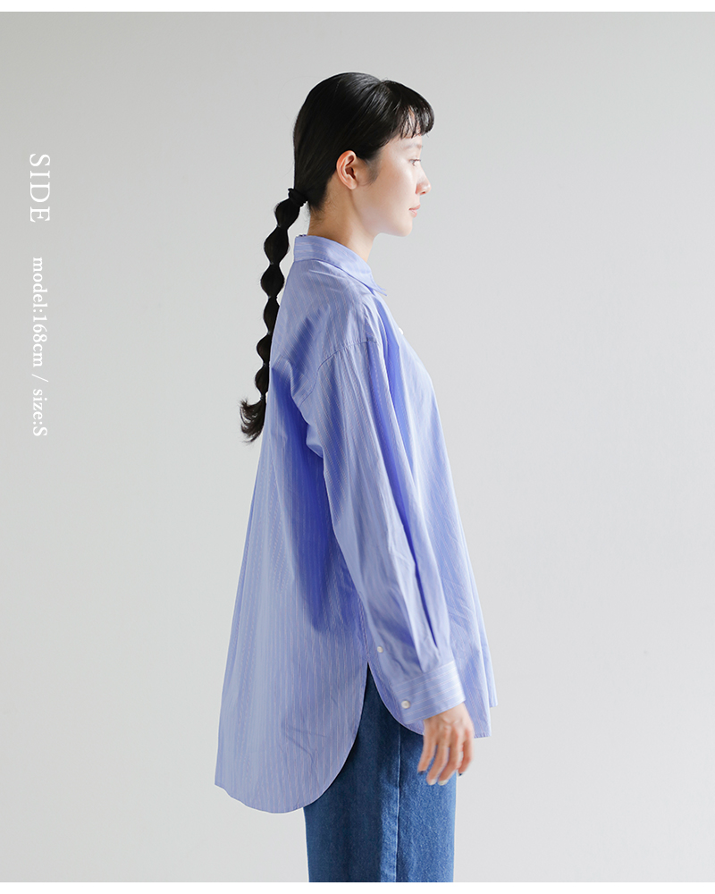 Traditional Weatherwear(トラディショナルウェザーウェア)ハイカウントポプリンストライプランコーンロングスリーブシャツ“RUNCORN”l261kgfsh0328ty