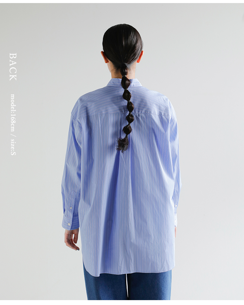 Traditional Weatherwear(トラディショナルウェザーウェア)ハイカウントポプリンストライプランコーンロングスリーブシャツ“RUNCORN”l261kgfsh0328ty