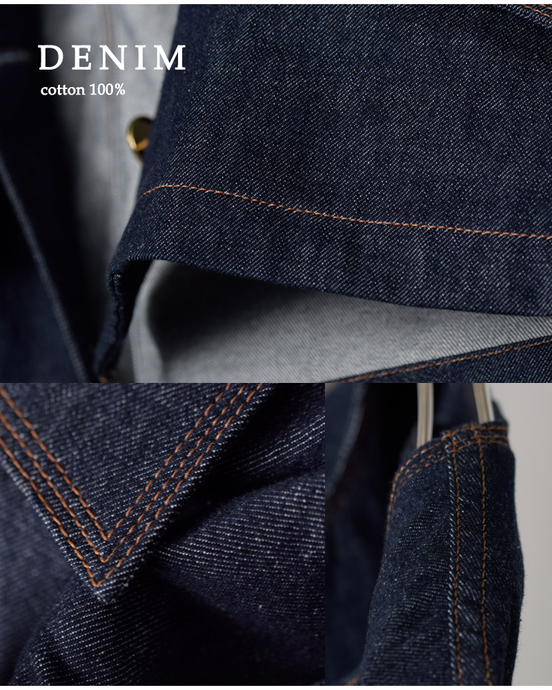 MACKINTOSH(マッキントッシュ)ハンビーノーカラーショートデニムジャケット“HUMBIENOCOLLARSHDNMJKMB”l261nd1004bgalt