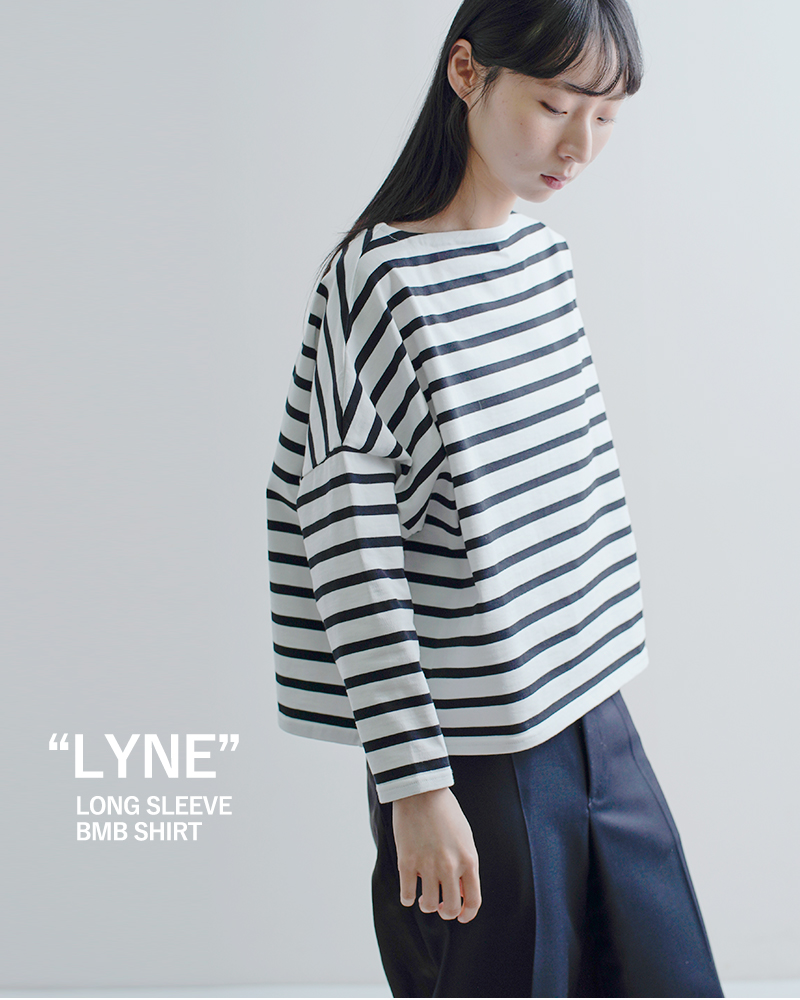 Traditional Weatherwear(トラディショナルウェザーウェア)コットン天竺ボーダーロングスリーブBMBシャツ“LYNE”l261osjpo0344ja