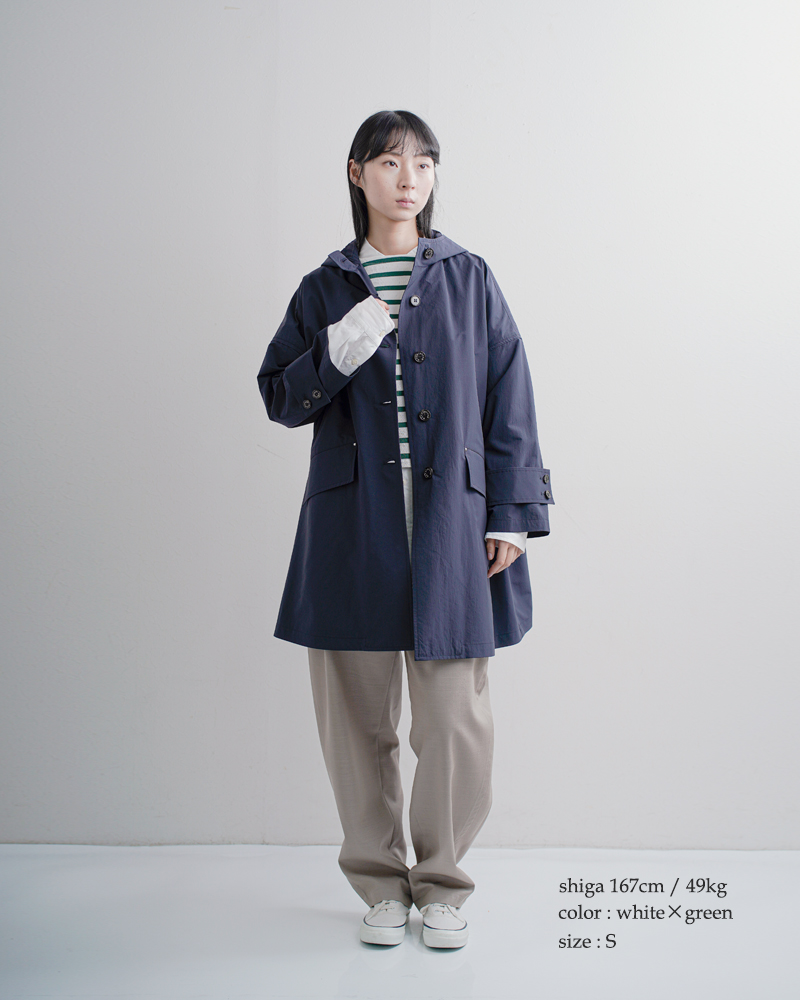 Traditional Weatherwear(トラディショナルウェザーウェア)コットン天竺ボーダーワイドショートスリーブBMBシャツ“LYNESHORTSLEEVE”l261osjpo0349ja