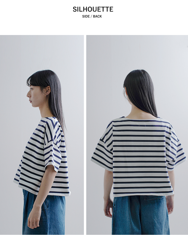 Traditional Weatherwear(トラディショナルウェザーウェア)コットン天竺ボーダーワイドショートスリーブBMBシャツ“LYNESHORTSLEEVE”l261osjpo0349ja