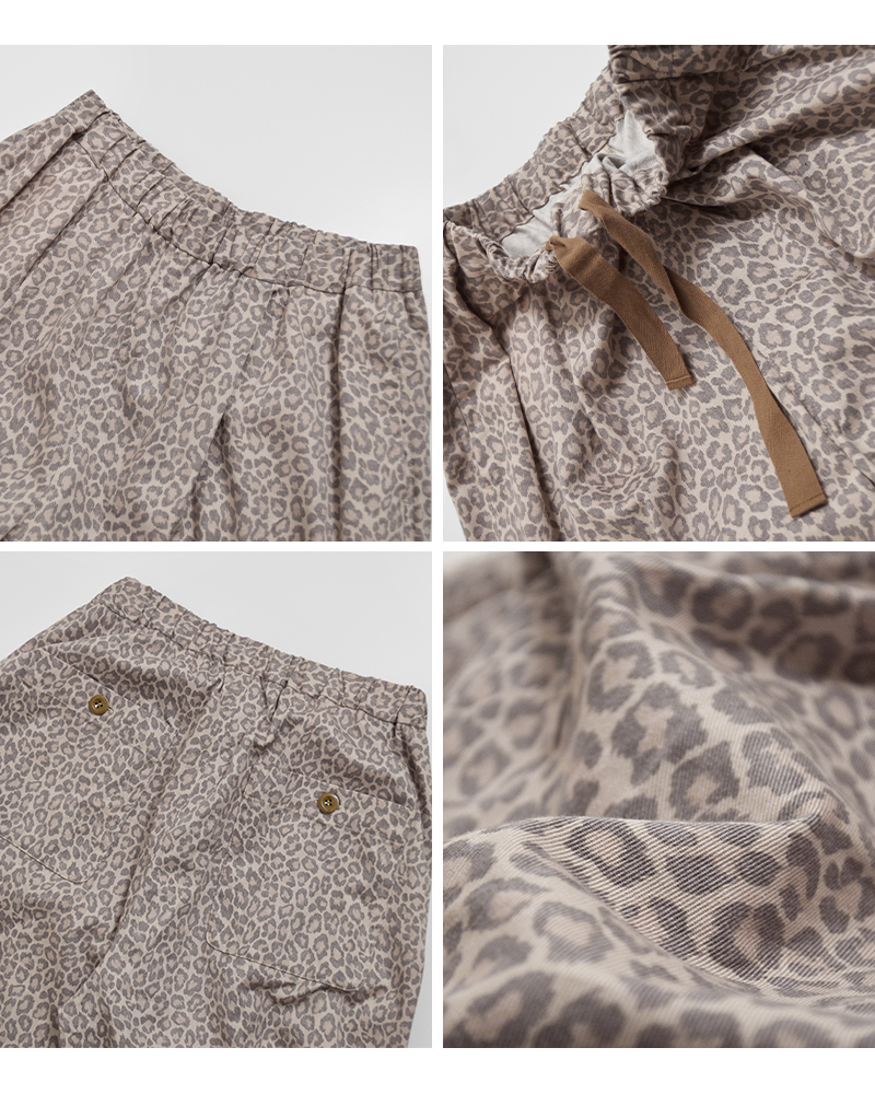 Laboratory(ラボレイトリー)コットンレオパードカンフーパンツ“LEOPARDKUNGFUPANTS”la443