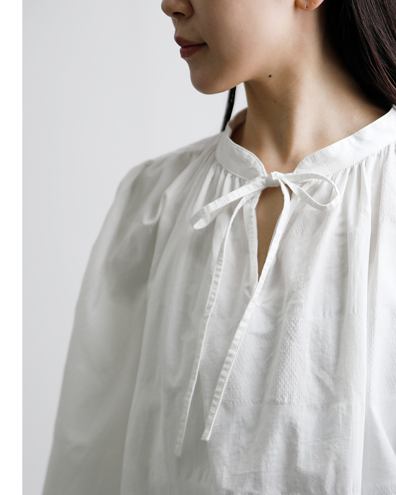 Laboratory(ラボレイトリー)コットンアンティークチュニックブラウス“ANONYMOUSSTRINGANTIQUETUNICBLOUSE”la448