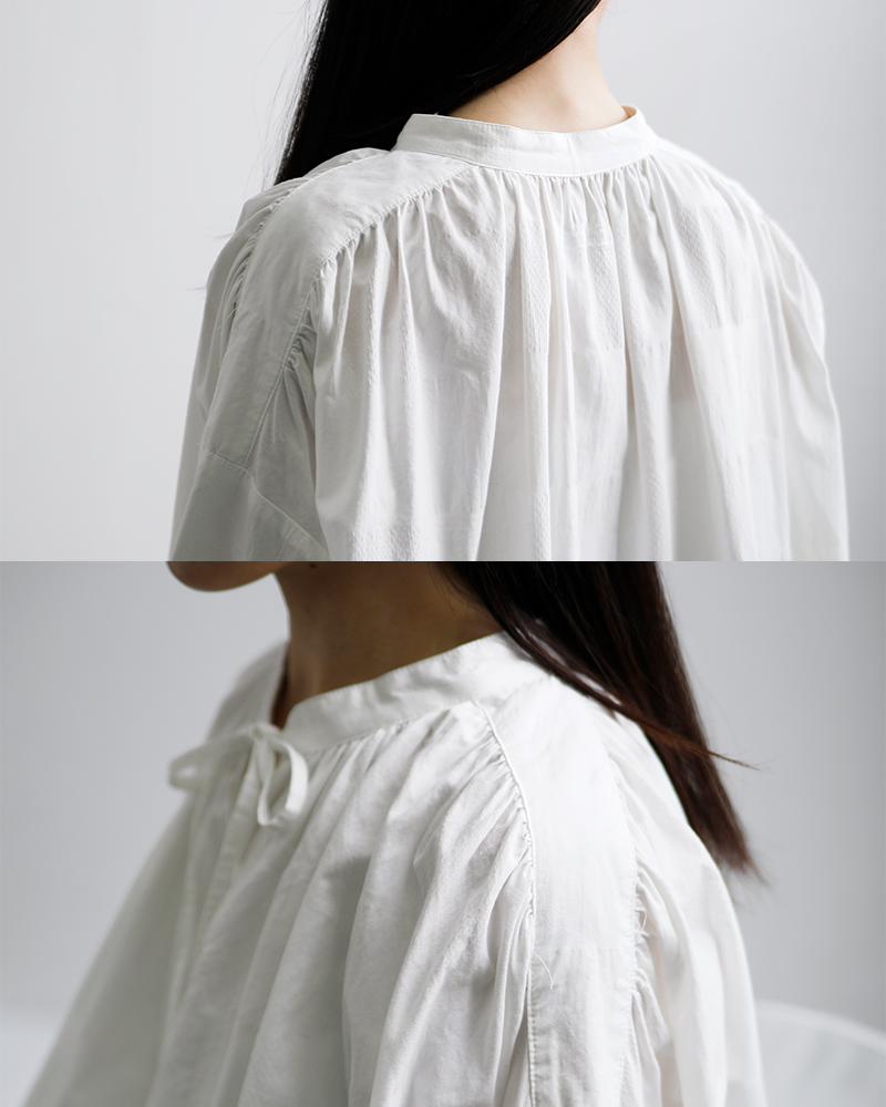 Laboratory(ラボレイトリー)コットンアンティークチュニックブラウス“ANONYMOUSSTRINGANTIQUETUNICBLOUSE”la448