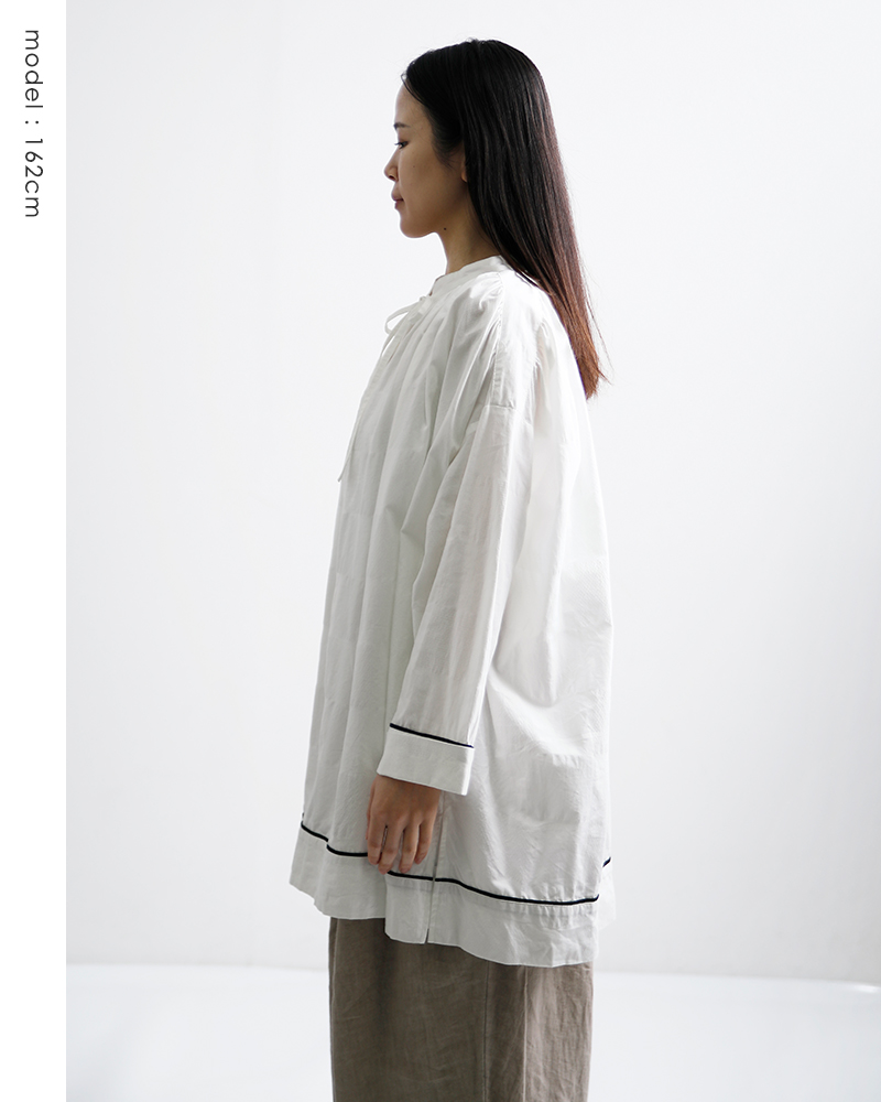 Laboratory(ラボレイトリー)コットンアンティークチュニックブラウス“ANONYMOUSSTRINGANTIQUETUNICBLOUSE”la448