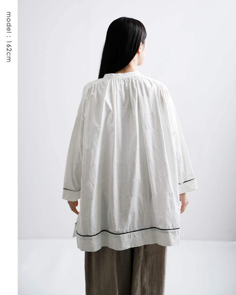 Laboratory(ラボレイトリー)コットンアンティークチュニックブラウス“ANONYMOUSSTRINGANTIQUETUNICBLOUSE”la448