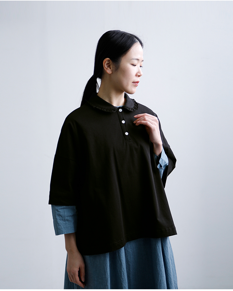 Laboratory ラボレイトリー コットンハイゲージ天竺 スザンヌ プル