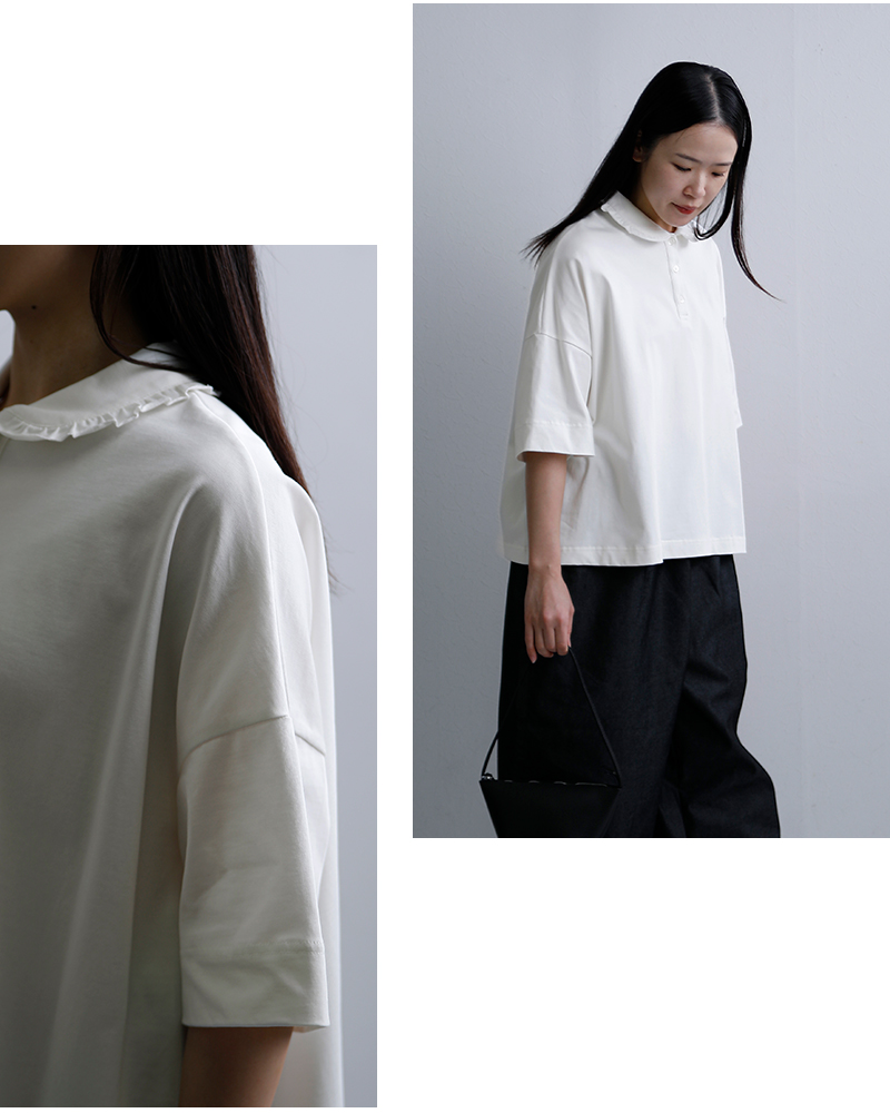 Laboratory ラボレイトリー コットンハイゲージ天竺 スザンヌ プル