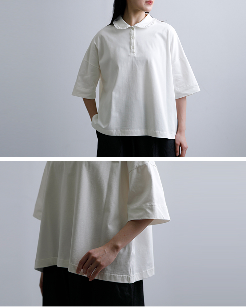 Laboratory ラボレイトリー コットンハイゲージ天竺 スザンヌ プル