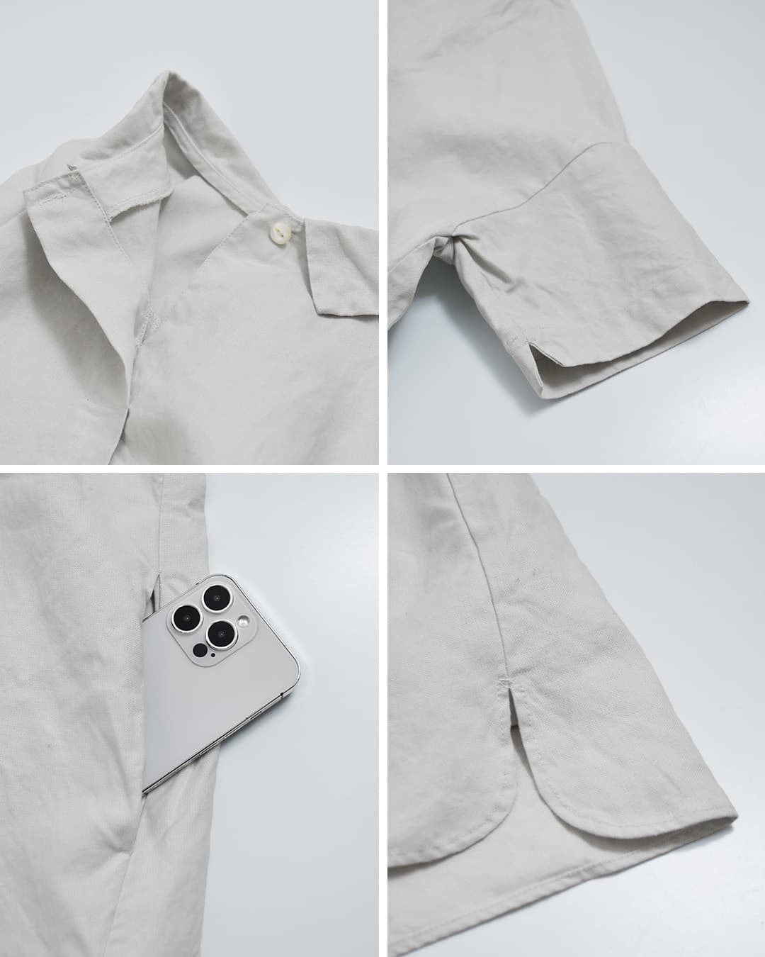 Laboratoryラミーリネン ワイド シャツ チュニック ブラウス “ORDINARY WIDE SHIRT TUNIC BLOUSE” la465