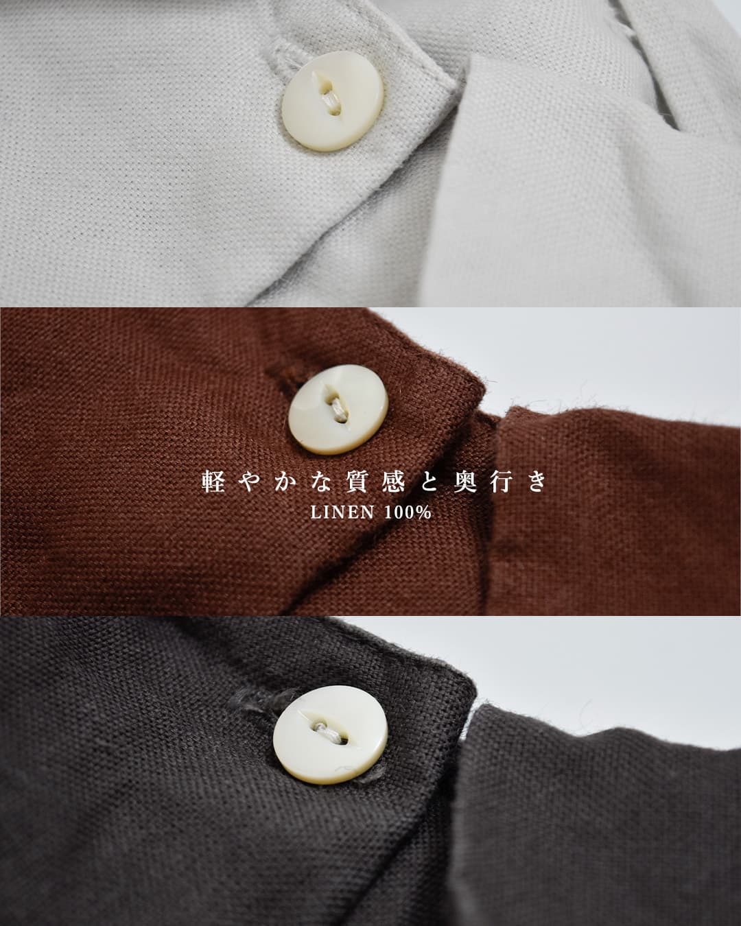 Laboratoryラミーリネン ワイド シャツ チュニック ブラウス “ORDINARY WIDE SHIRT TUNIC BLOUSE” la465