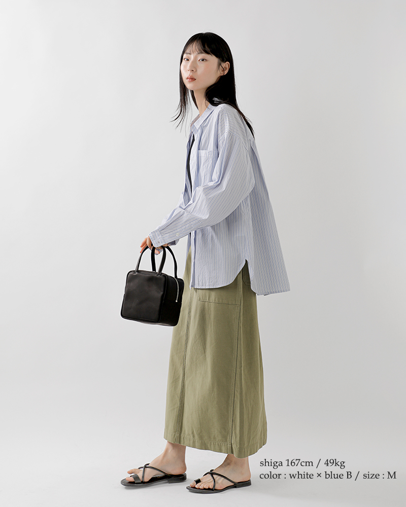 LANCER CLOTHING CORPORATION(ランサークロージングコーポレーション)コットンストライプレギュラーシャツlcmd-170