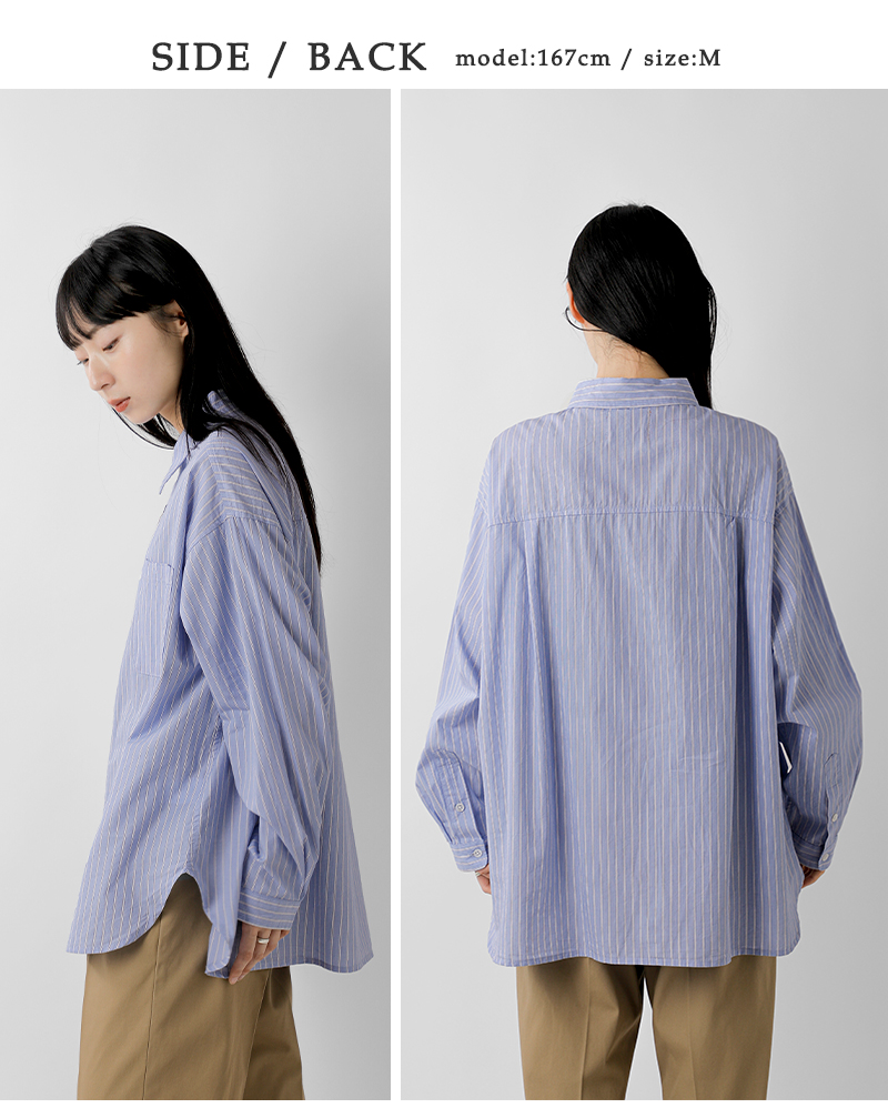 LANCER CLOTHING CORPORATION(ランサークロージングコーポレーション)コットンストライプレギュラーシャツlcmd-170