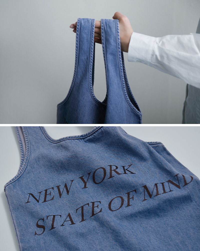 LANCER CLOTHING CORPORATION(ランサークロージングコーポレーション)デニムプリントバケットトートバッグlcmd-937