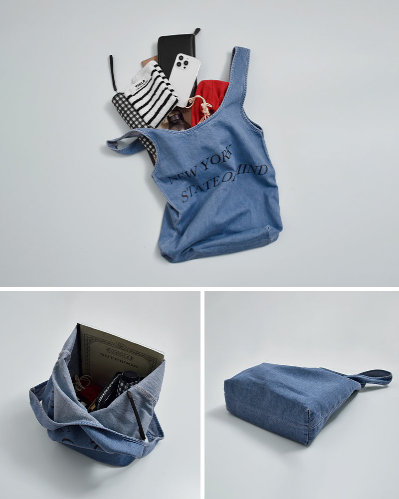 LANCER CLOTHING CORPORATION(ランサークロージングコーポレーション)デニムプリントバケットトートバッグlcmd-937