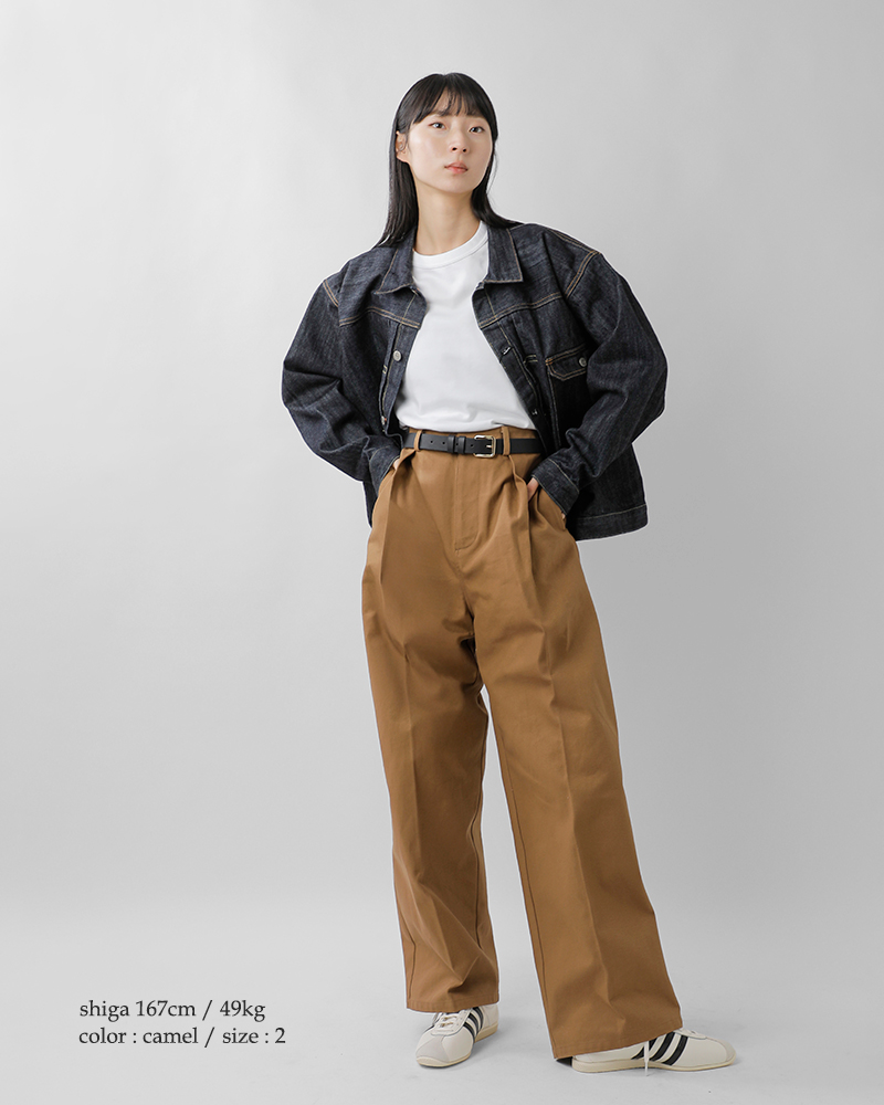 LENO(���m)�R�b�g�������^�b�N�`�m�p���cONEFOWRADPLEATSCHINOTROUSERSleno-pt008