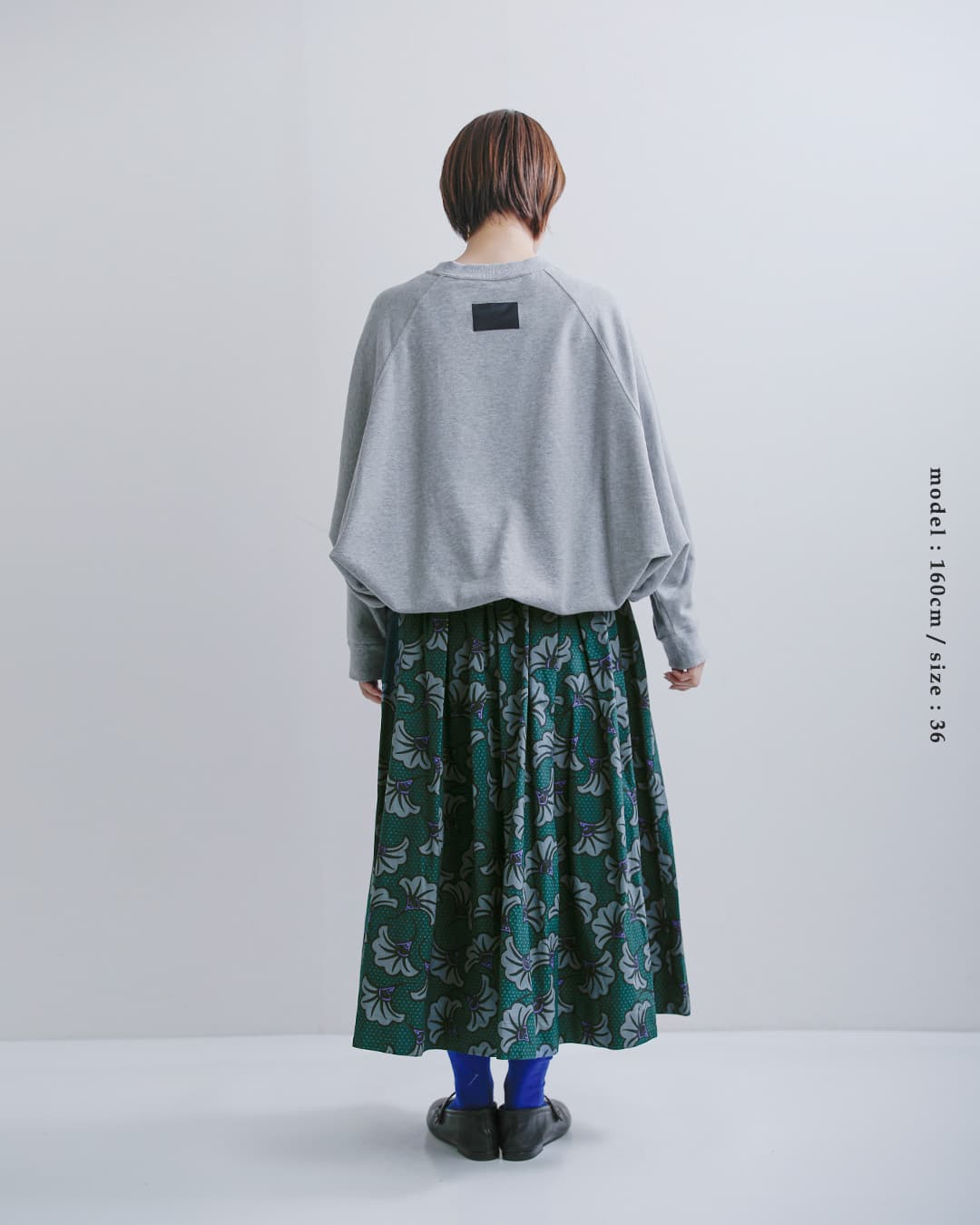 Le Glazik(ルグラジック)コットン バティックプリント タック ギャザー スカート lg-f0076btk-26ss