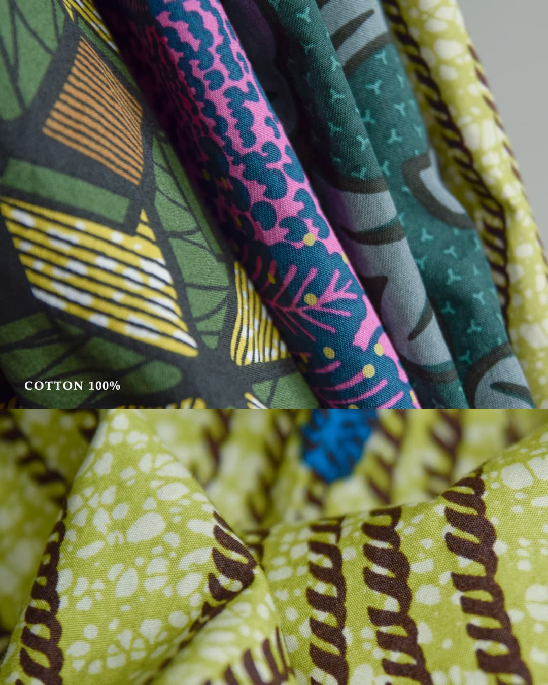 Le Glazik(ルグラジック)コットン バティックプリント タック ギャザー スカート lg-f0076btk-26ss