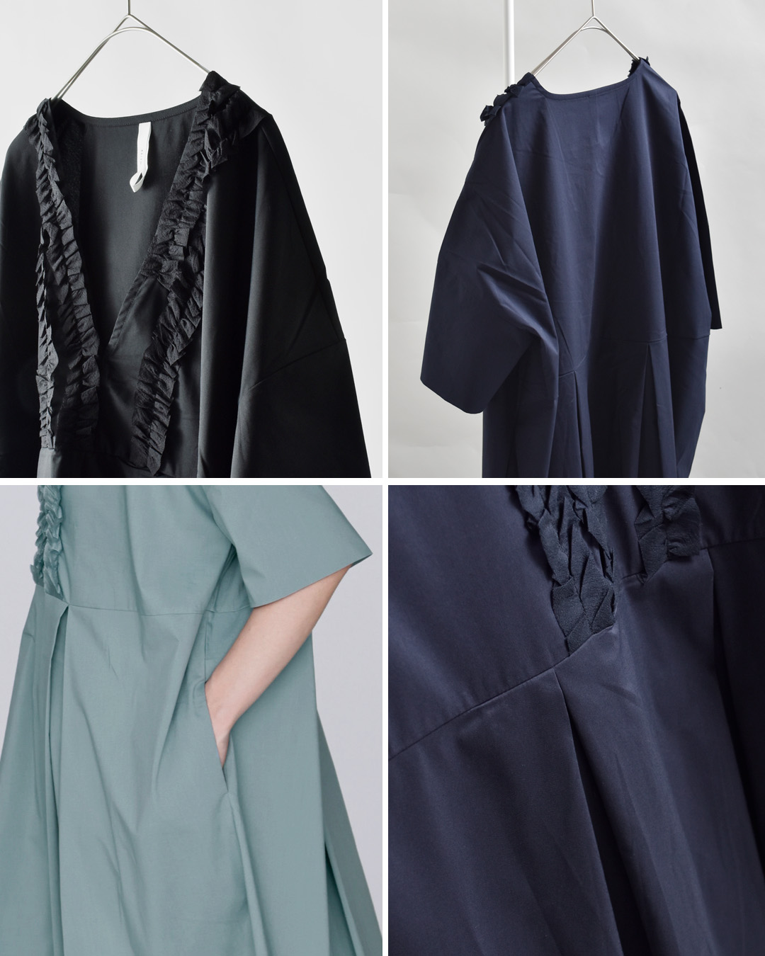 kelen(ケレン)フリルデザイン Vネック ワンピース “RIFFEW” lkl25sop2104