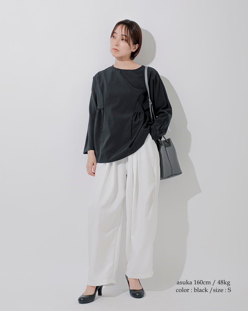 kelenペプラム デザイン プルオーバー トップス “LACEL” lkl26hbl2274