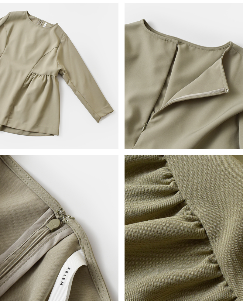 kelenペプラム デザイン プルオーバー トップス “LACEL” lkl26hbl2274