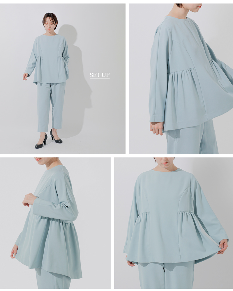 kelenペプラム デザイン プルオーバー トップス “LACEL” lkl26hbl2274