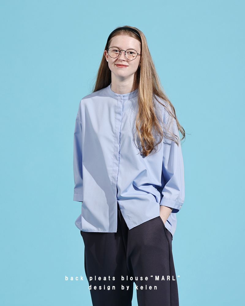 kelen(ケレン)バックプリーツブラウス“MARL”lkl26hbl2276