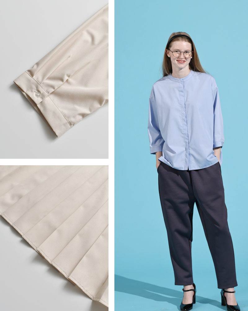 kelen(ケレン)バックプリーツブラウス“MARL”lkl26hbl2276