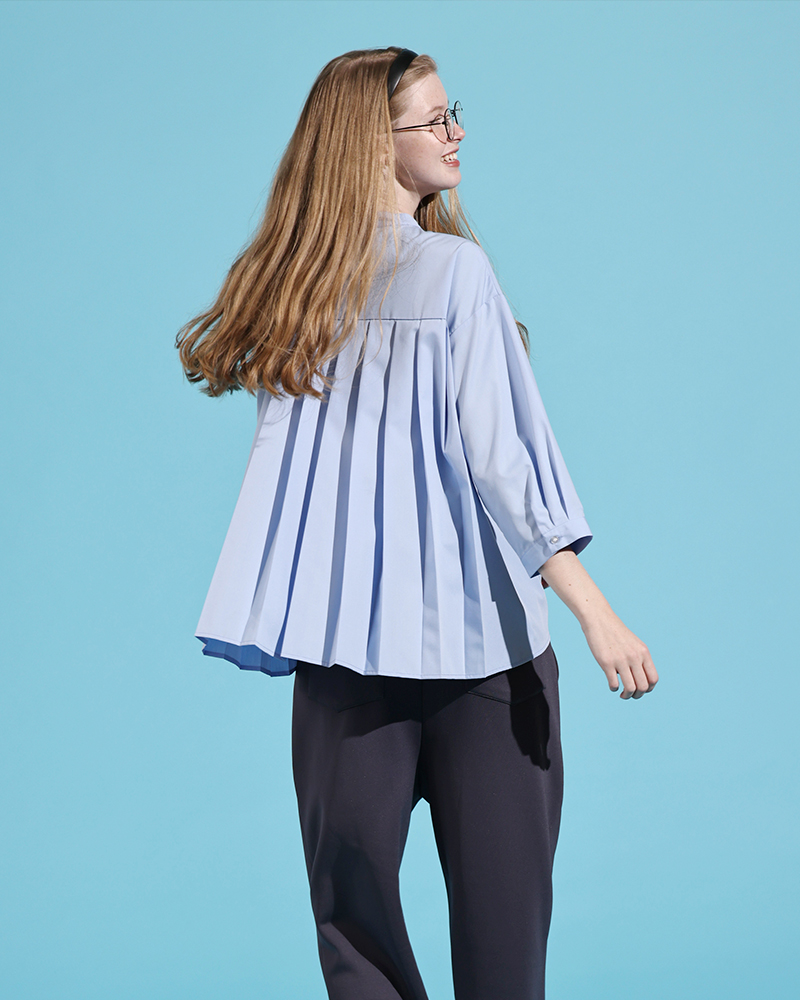 kelen(ケレン)バックプリーツブラウス“MARL”lkl26hbl2276