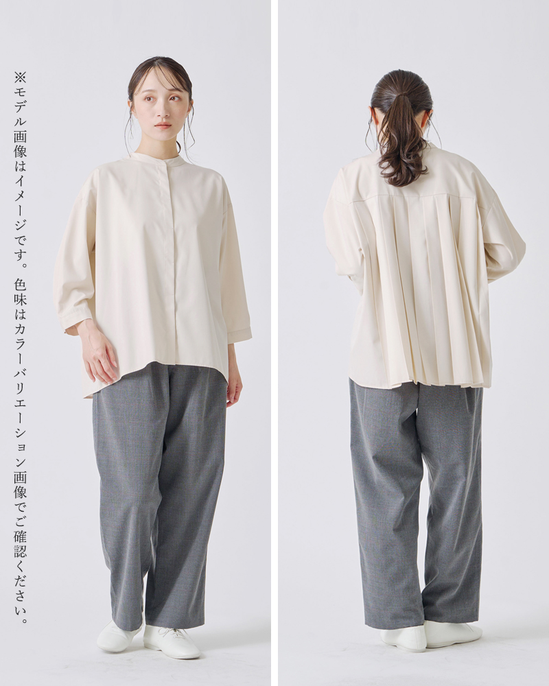 kelen(ケレン)バックプリーツブラウス“MARL”lkl26hbl2276