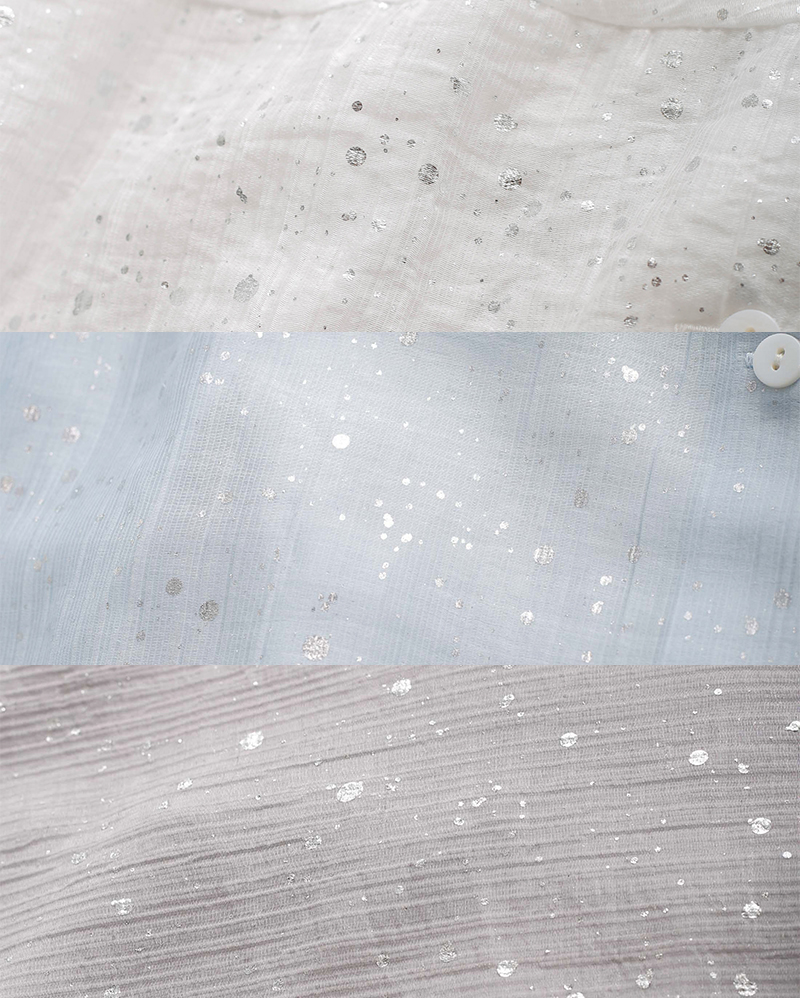 kelen(ケレン)箔プリントバルーンシルエットブラウス“SNOW”lkl26hbl2284