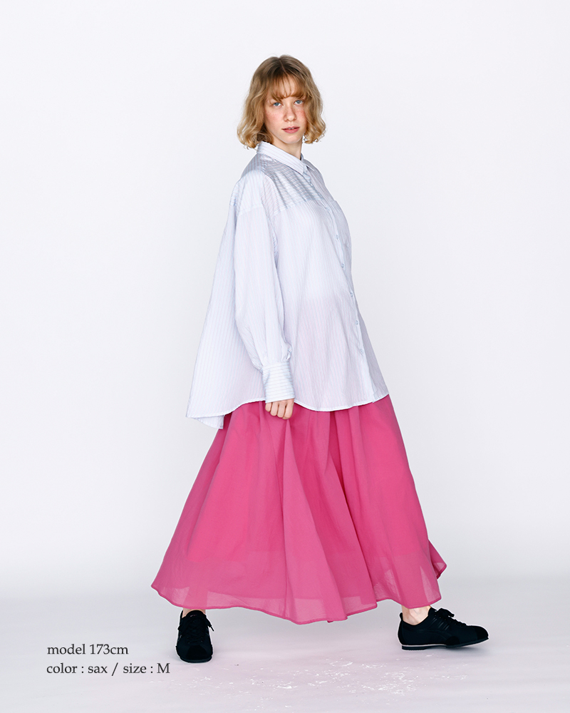 kelen(ケレン)シアーストライプシャツ“TESSA”lkl26hbl2287